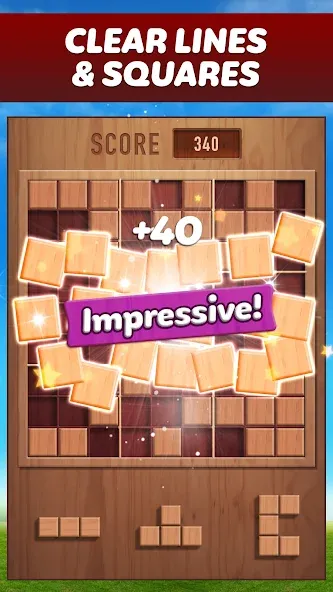 Взломанная Woody 99 — Sudoku Block Puzzle (Вуди 99)  [МОД Бесконечные монеты] — полная версия apk на Андроид screen 3