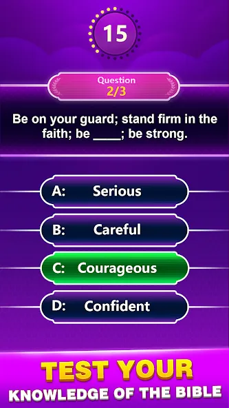 Взлом Bible Trivia — Word Quiz Game (Библейская викторина)  [МОД Много монет] — полная версия apk на Андроид screen 3