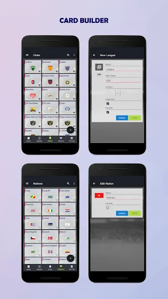 Взломанная UT Card Builder 24 (ФУТ Кард Билдер 23)  [МОД Много монет] — полная версия apk на Андроид screen 5