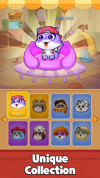 Скачать взломанную Cat Sort Puzzle: Cute Pet Game  [МОД Mega Pack] — полная версия apk на Андроид screen 5
