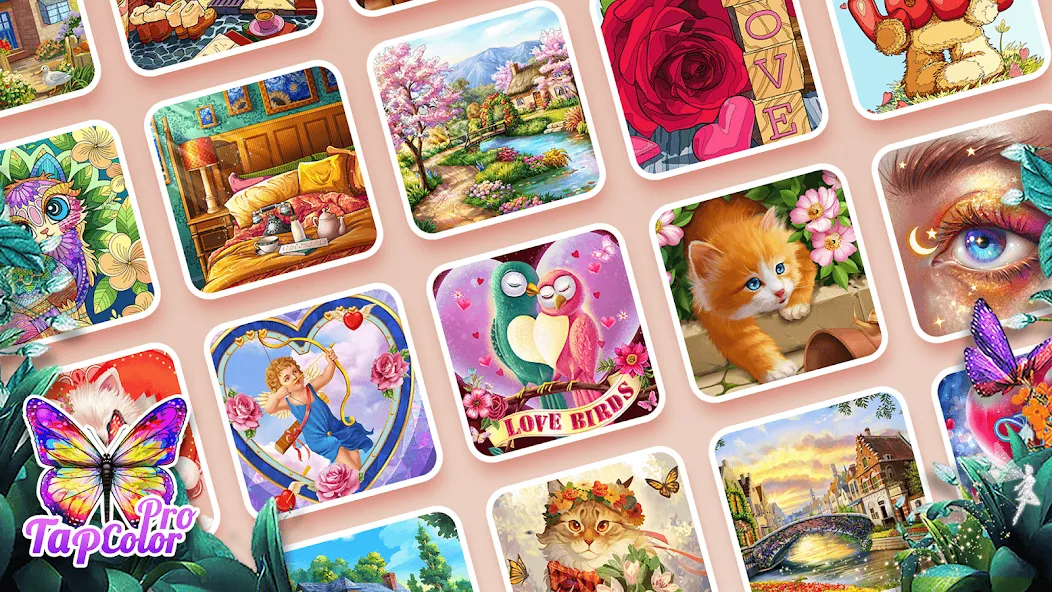 Скачать взлом Tap Color Pro: Color By Number (Тап Колор Про)  [МОД Бесконечные монеты] — последняя версия apk на Андроид screen 3