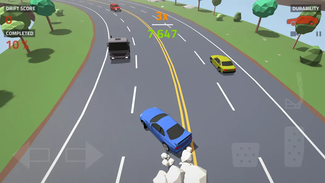 Скачать взлом Polygon Drift: Traffic Racing (Полигон Дрифт)  [МОД Mega Pack] — полная версия apk на Андроид screen 5