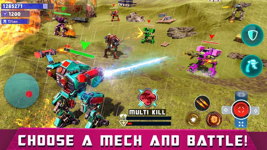 Скачать взлом Mech Robot Wars — Multi Robot  [МОД Меню] — стабильная версия apk на Андроид screen 2