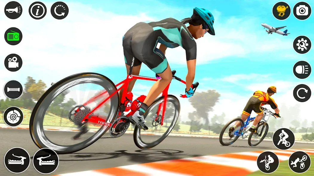 Скачать взломанную BMX Cycle Race 3d Cycle Games (гонка на велосипедах 3D игры на велосипеде)  [МОД Unlimited Money] — последняя версия apk на Андроид screen 5