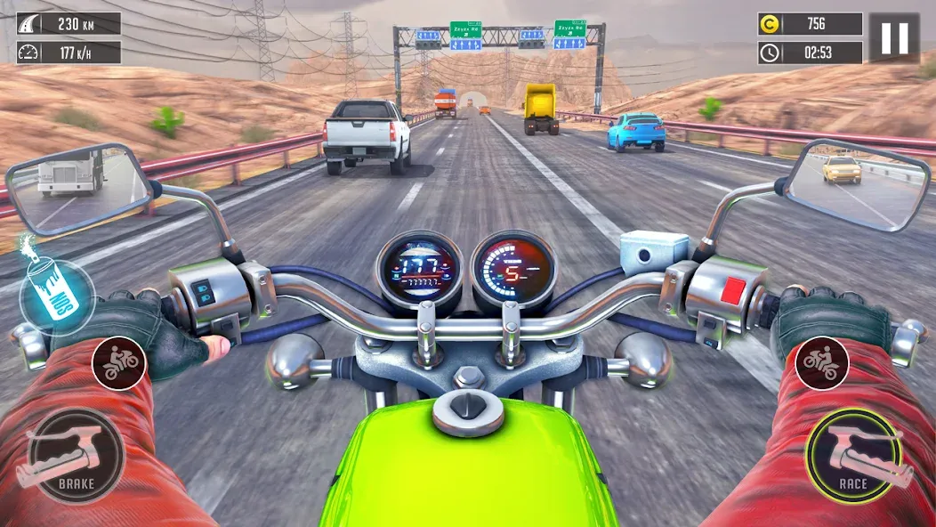 Взлом 3d Bike Racing Bike Race Games  [МОД Mega Pack] — полная версия apk на Андроид screen 3