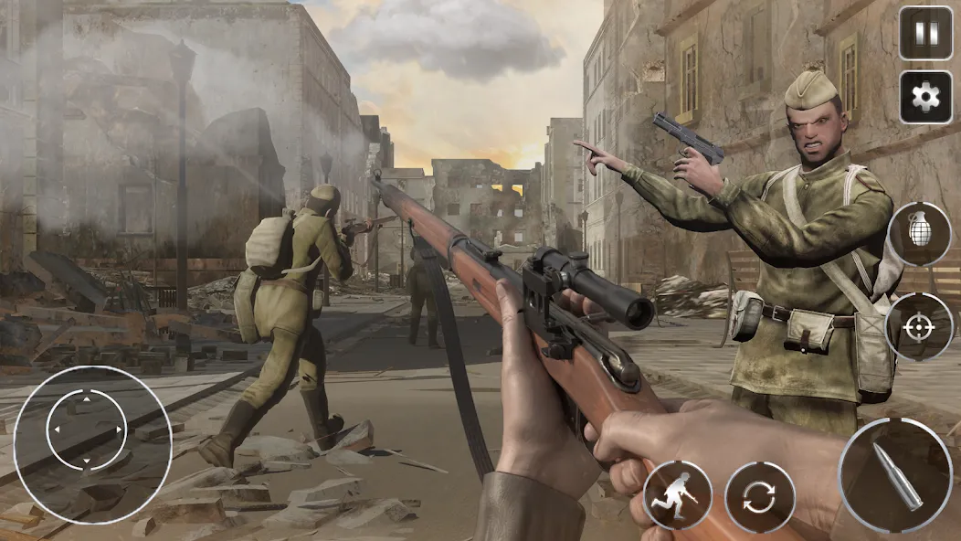 Скачать взломанную Call Of Courage : WW2 Shooting  [МОД Menu] — полная версия apk на Андроид screen 5