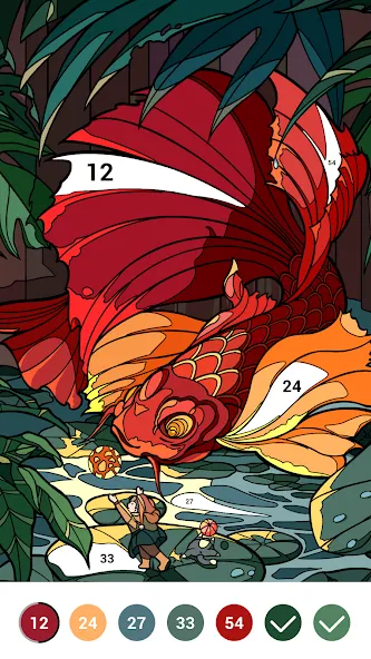 Взломанная Casual Color — Color by Number  [МОД Бесконечные монеты] — стабильная версия apk на Андроид screen 5