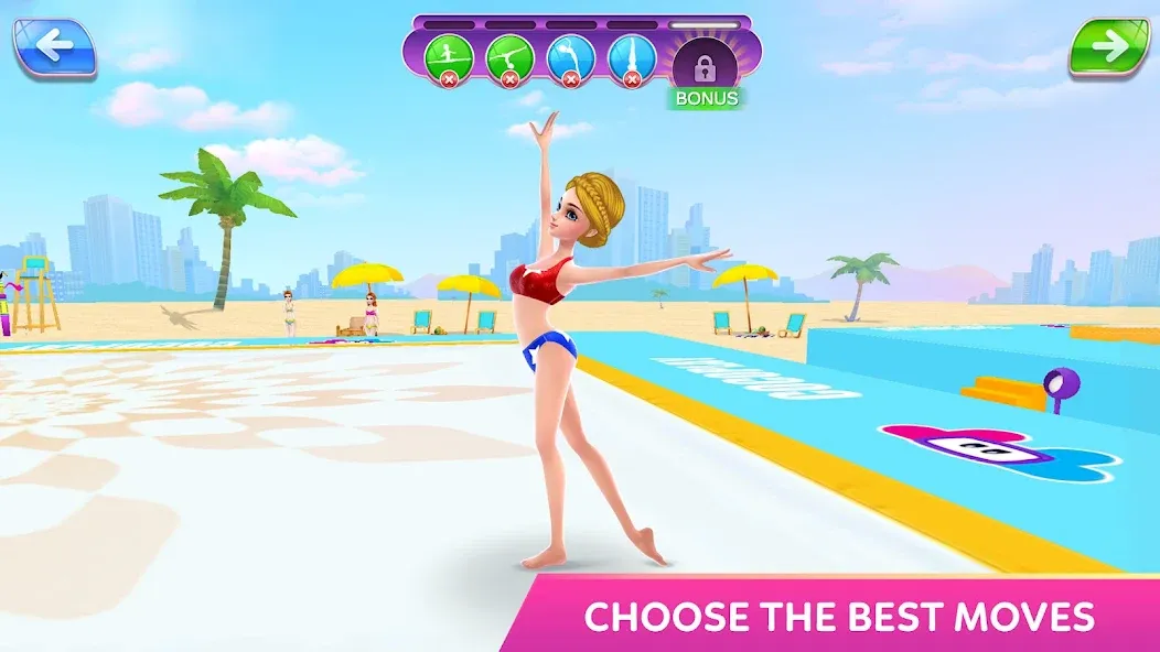 Скачать взлом Gymnastics Superstar Star Girl  [МОД Unlocked] — полная версия apk на Андроид screen 2