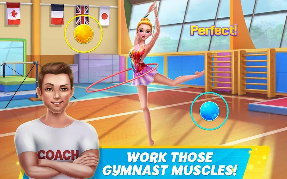 Скачать взломанную Rhythmic Gymnastics Dream Team  [МОД Menu] — последняя версия apk на Андроид screen 5