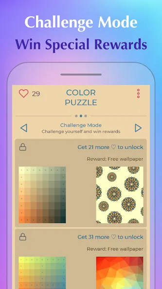 Скачать взломанную Color Puzzle:Offline Hue Games  [МОД Menu] — стабильная версия apk на Андроид screen 5