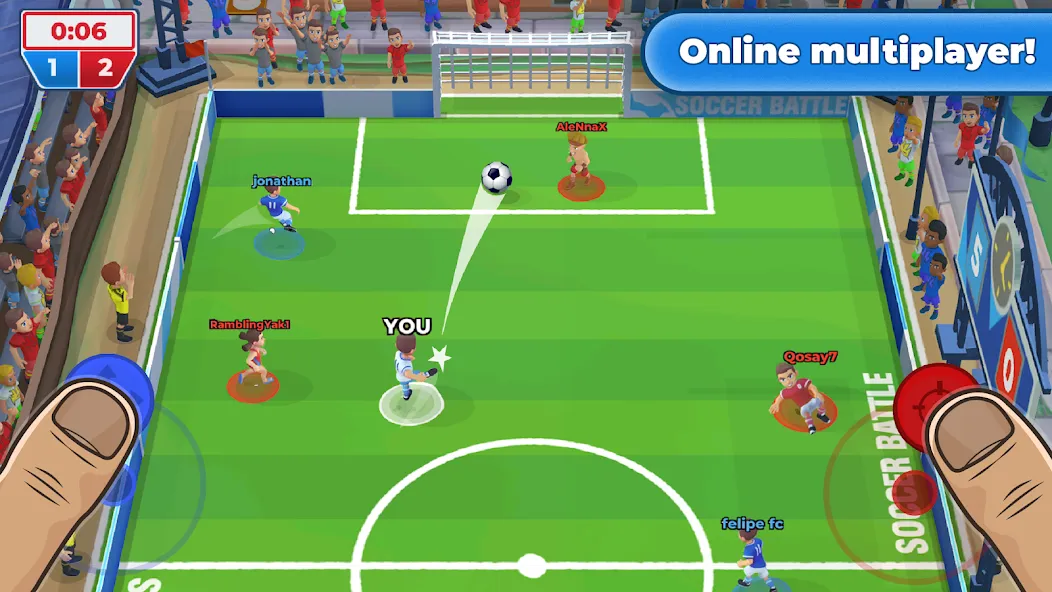 Скачать взлом Soccer Battle —  PvP Football  [МОД Unlimited Money] — последняя версия apk на Андроид screen 4