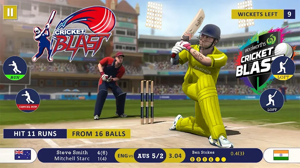 Взлом World Cricket Games Offline  [МОД Бесконечные монеты] — стабильная версия apk на Андроид screen 1