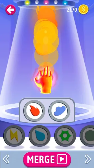 Взлом Elemental Gloves — Magic Power (Элементальные перчатки)  [МОД Бесконечные монеты] — полная версия apk на Андроид screen 1