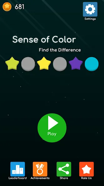 Скачать взломанную Sense of Color — Find the Diff  [МОД Много монет] — последняя версия apk на Андроид screen 1