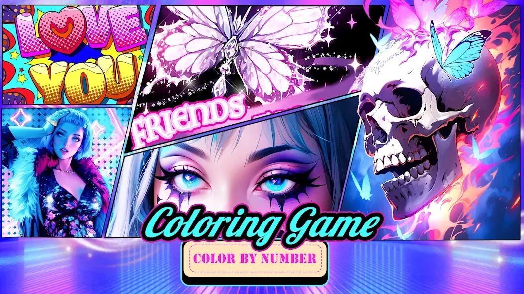 Взлом Coloring Games-Color By Number  [МОД Unlimited Money] — последняя версия apk на Андроид screen 1