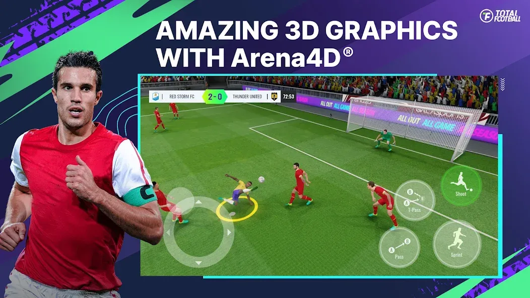 Скачать взломанную Total Football (Тотал Футбол)  [МОД Много денег] — последняя версия apk на Андроид screen 1