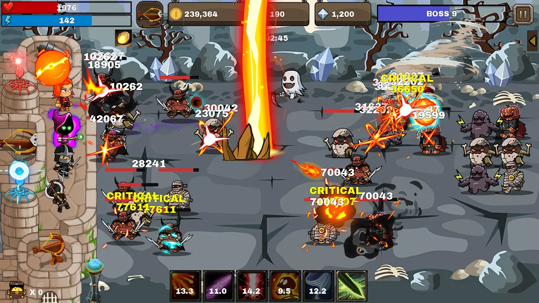 Скачать взломанную Final Castle Defence:Idle RPG (Финальная Защита Замка)  [МОД Все открыто] — полная версия apk на Андроид screen 1