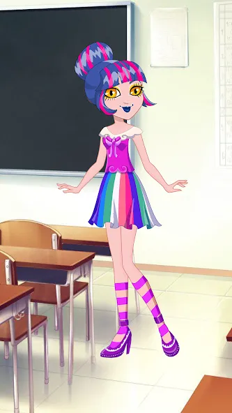 Взлом Pony College Student Dress Up (Пони Студент Колледжа Одеваются)  [МОД Все открыто] — полная версия apk на Андроид screen 3