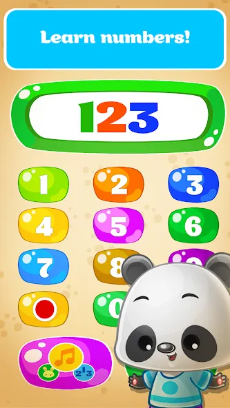 Скачать взломанную Babyphone game Numbers Animals  [МОД Все открыто] — полная версия apk на Андроид screen 2
