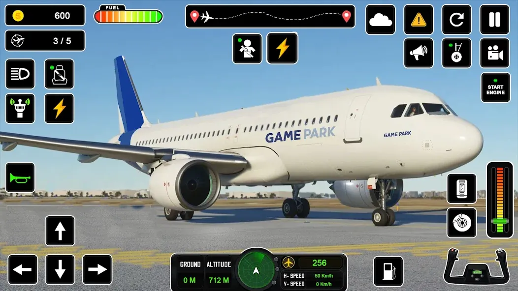 Взлом Pilot Simulator: Airplane Game  [МОД Много монет] — полная версия apk на Андроид screen 1