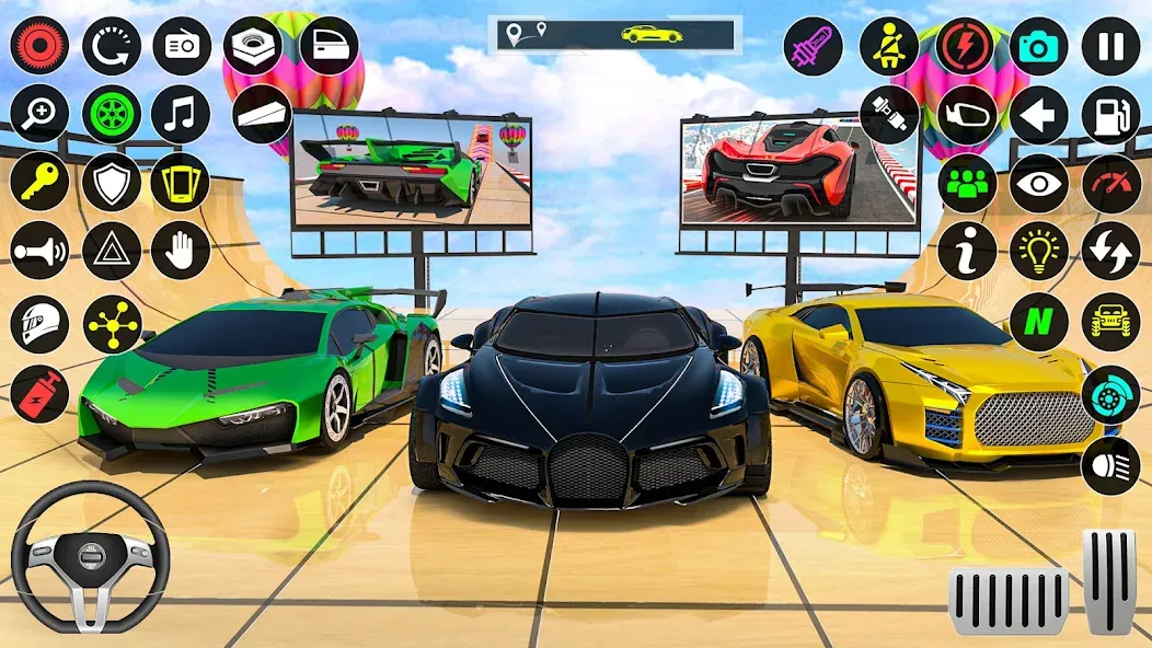 Взлом GT Car Stunt Race: Mega Ramps (Джи Ти Кар Стант Рейс)  [МОД Меню] — стабильная версия apk на Андроид screen 5