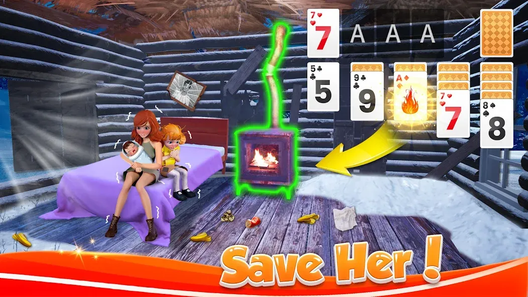 Взлом Solitaire Home Design (Солитер Хоум Дизайн)  [МОД Unlocked] — полная версия apk на Андроид screen 1