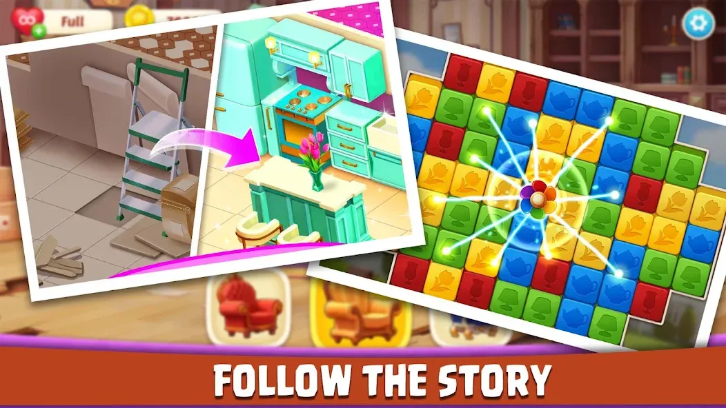 Взломанная House Design: Redecor Makeover (Хаус Дизайн)  [МОД Mega Pack] — полная версия apk на Андроид screen 4