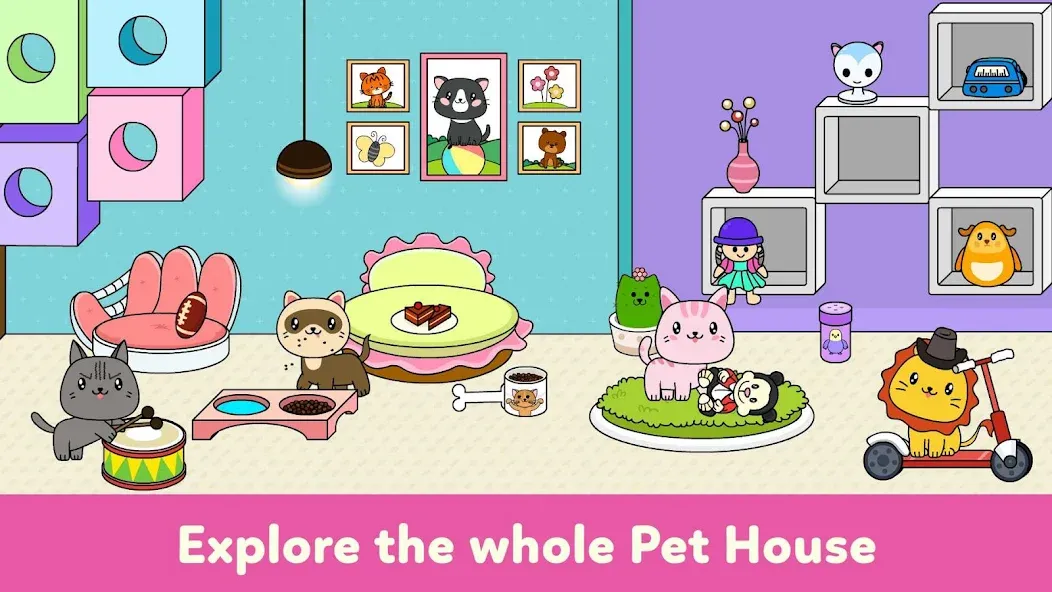 Взломанная Tizi Town — My Pet Daycare  [МОД Бесконечные деньги] — последняя версия apk на Андроид screen 2