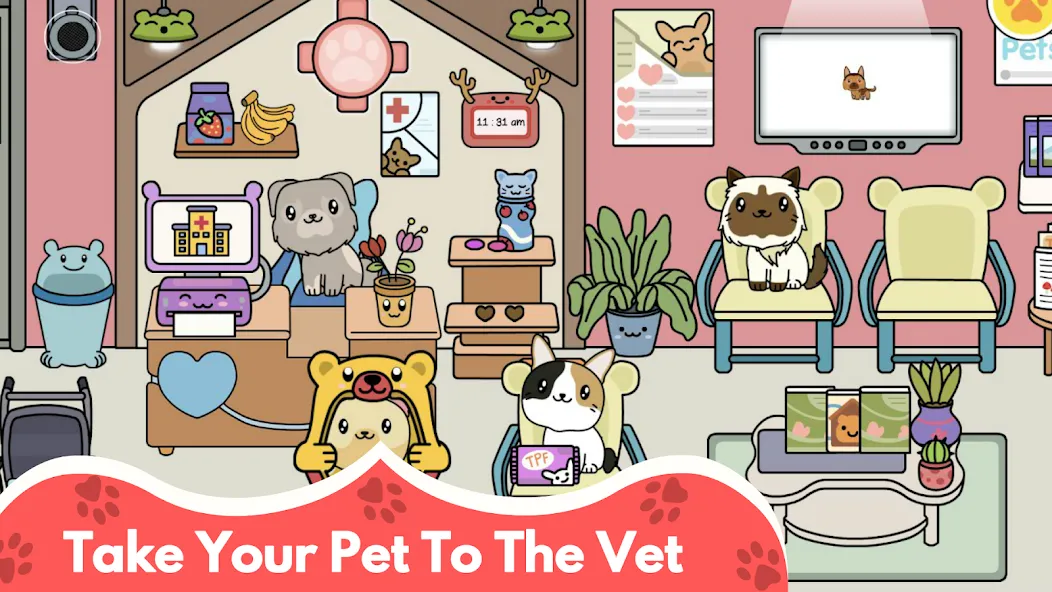 Скачать взлом My Cat Town — Cute Kitty Games  [МОД Много денег] — стабильная версия apk на Андроид screen 5