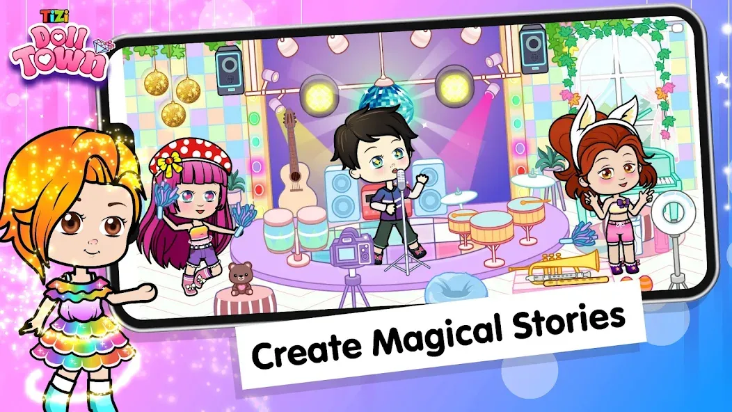 Взлом Tizi Town: Doll Dress Up Games  [МОД Mega Pack] — стабильная версия apk на Андроид screen 5