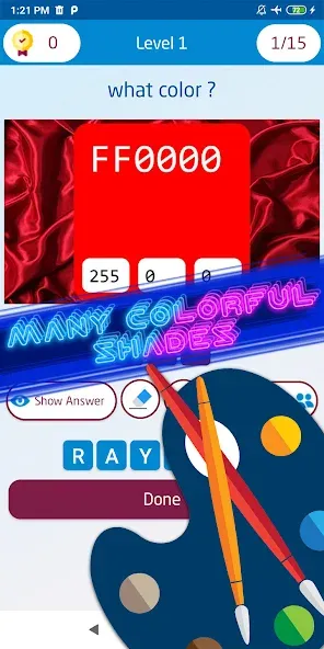 Скачать взлом Guess the color game  [МОД Mega Pack] — полная версия apk на Андроид screen 4