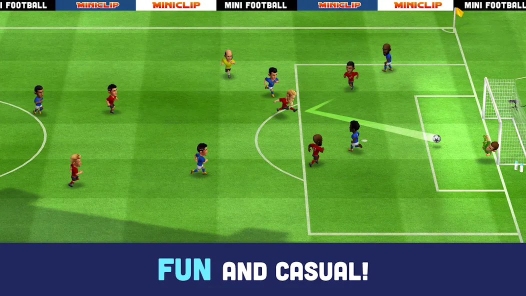 Взломанная Mini Football — Mobile Soccer (Мини Футбол)  [МОД Бесконечные монеты] — последняя версия apk на Андроид screen 2