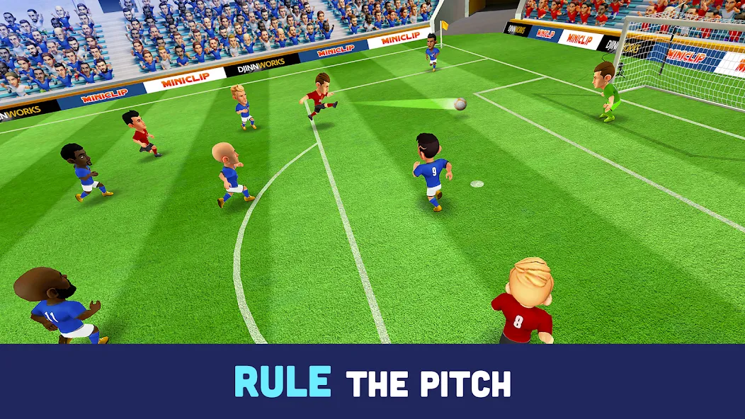 Взломанная Mini Football — Mobile Soccer (Мини Футбол)  [МОД Бесконечные монеты] — последняя версия apk на Андроид screen 3