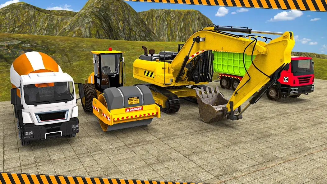 Скачать взломанную Heavy Construction Simulator  [МОД Все открыто] — полная версия apk на Андроид screen 1