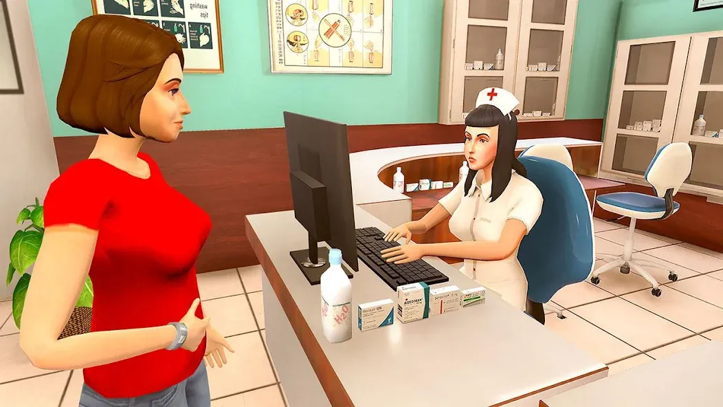 Взломанная Virtual Pregnant Mom Baby Care (Виртуальная беременная мама Уход за младенцем)  [МОД Mega Pack] — последняя версия apk на Андроид screen 1