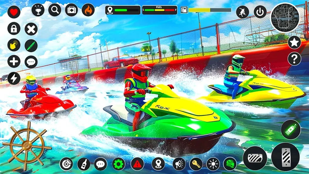 Взломанная Jetski Boat Racing: Boat Games (Джетски Гонки на лодках)  [МОД Unlocked] — стабильная версия apk на Андроид screen 2