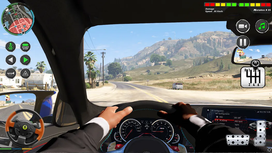 Взломанная Modern Car Advance Driving 3D  [МОД Все открыто] — последняя версия apk на Андроид screen 3