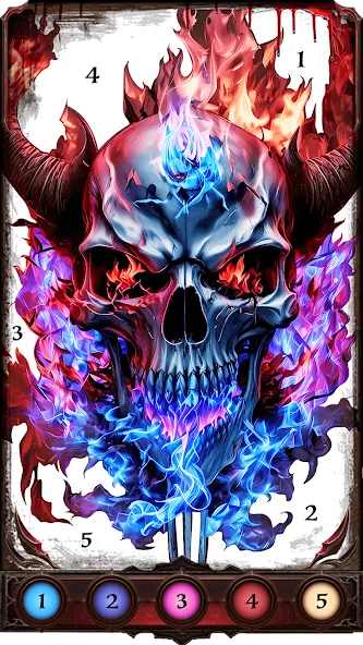 Скачать взломанную Dark, Horror Color by Number  [МОД Unlimited Money] — стабильная версия apk на Андроид screen 2