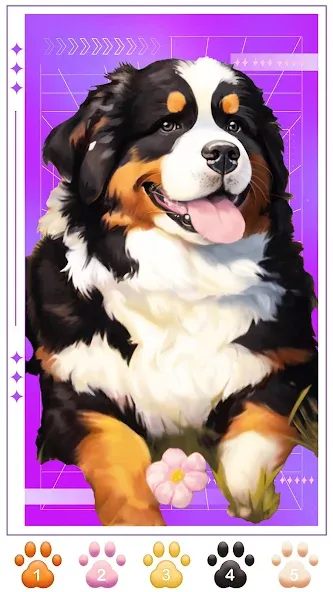 Скачать взлом Dog Coloring, Color by number  [МОД Unlocked] — стабильная версия apk на Андроид screen 2