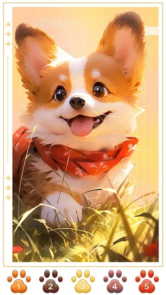 Скачать взлом Dog Coloring, Color by number  [МОД Unlocked] — стабильная версия apk на Андроид screen 4