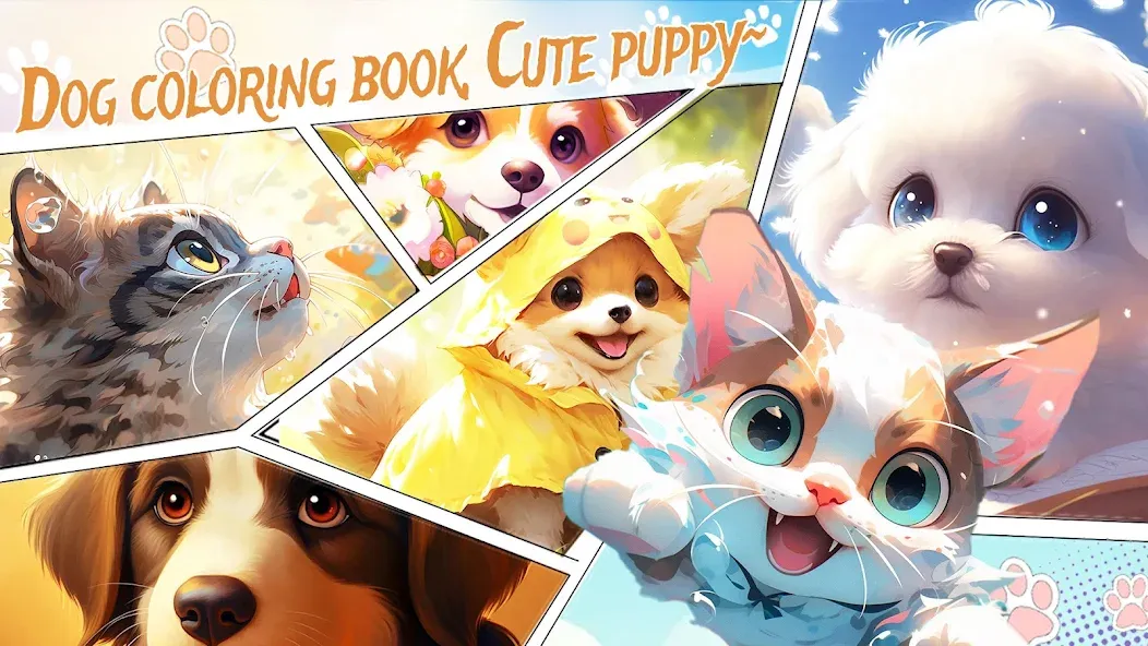 Скачать взлом Dog Coloring, Color by number  [МОД Unlocked] — стабильная версия apk на Андроид screen 5
