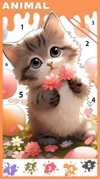 Скачать взломанную Paint Color: Color by number  [МОД Меню] — стабильная версия apk на Андроид screen 5