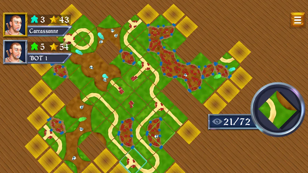 Взлом War of Carcassonne board Games (Каркассон)  [МОД Все открыто] — полная версия apk на Андроид screen 1