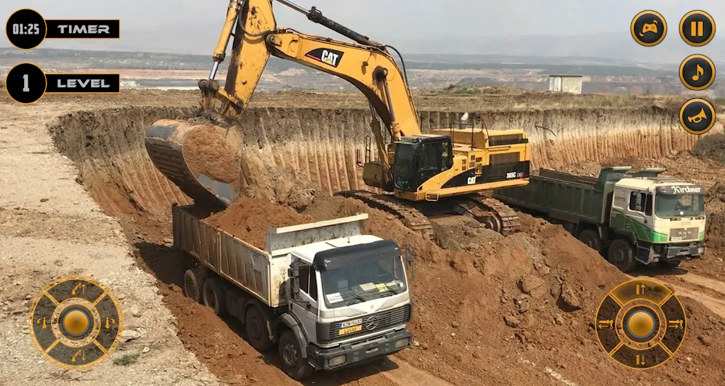 Взломанная Real Excavator Simulator Games (Джей Си Би)  [МОД Бесконечные монеты] — полная версия apk на Андроид screen 1