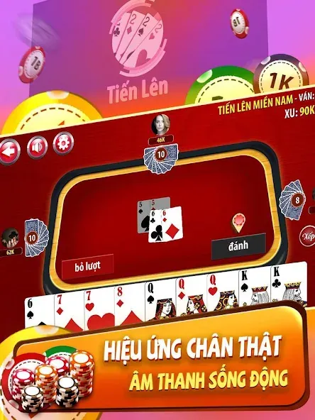 Скачать взлом Tiến Lên Miền Nam — Tien Len  [МОД Все открыто] — последняя версия apk на Андроид screen 4