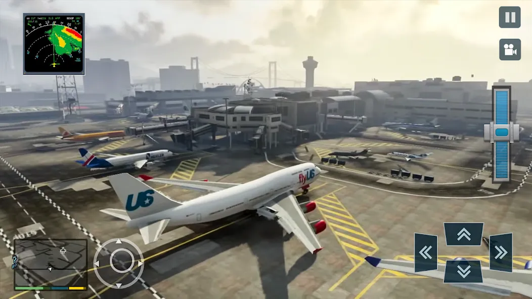 Взлом Real Plane Flying Simulator  [МОД Menu] — полная версия apk на Андроид screen 1