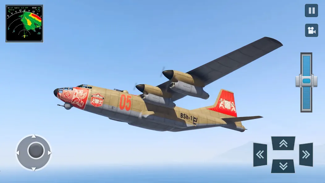 Взлом Real Plane Flying Simulator  [МОД Menu] — полная версия apk на Андроид screen 2