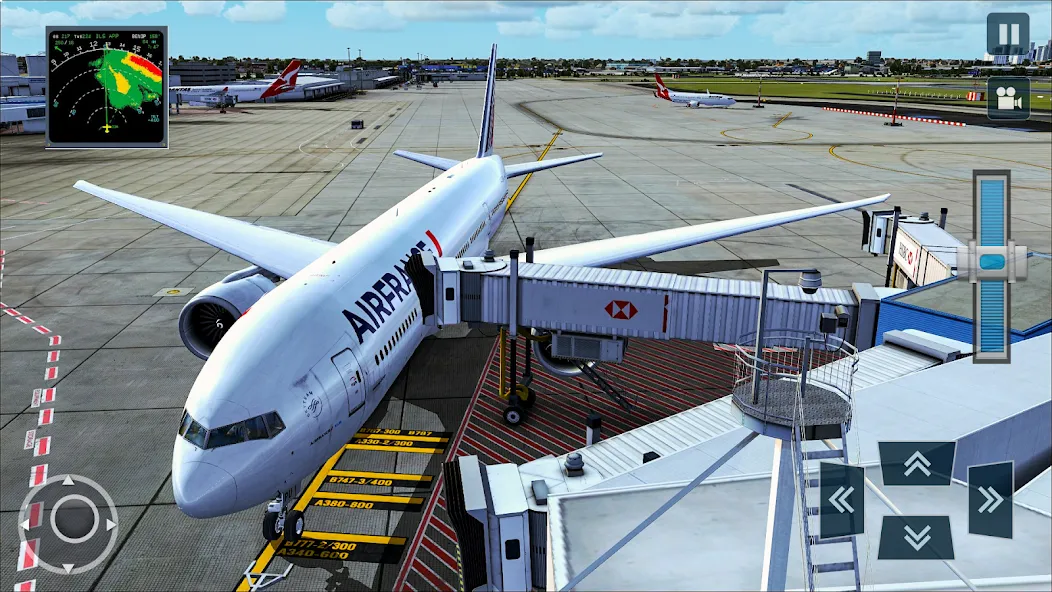 Взлом Real Plane Flying Simulator  [МОД Menu] — полная версия apk на Андроид screen 3
