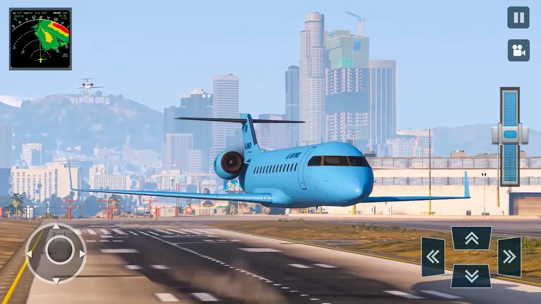 Взлом Real Plane Flying Simulator  [МОД Menu] — полная версия apk на Андроид screen 4