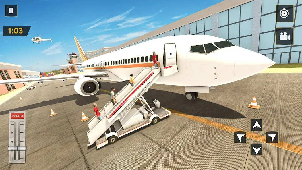 Взлом Real Plane Flying Simulator  [МОД Menu] — полная версия apk на Андроид screen 5